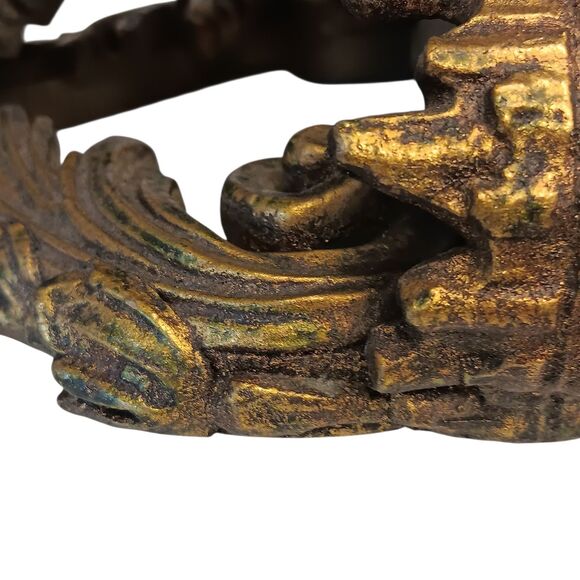 Vintage Wall Shelf Gold Ornate Italian Rococo Hollywood Regency Plastic 9x8x4.5 - Picture 7 of 16